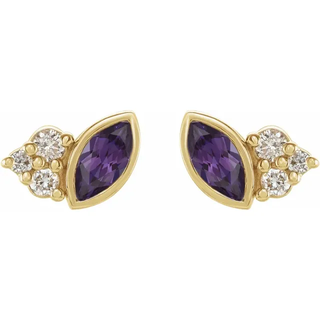 Askew Birthstone Studs