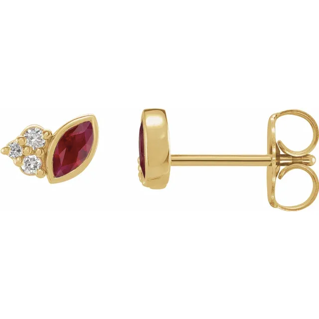 Askew Birthstone Studs