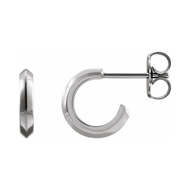 Switchblade Knife-Edge Hoops | Regina Jack