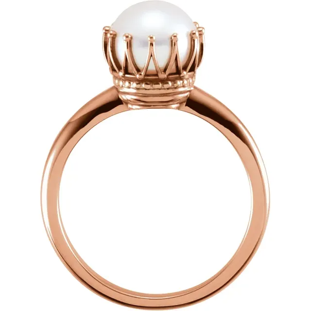 Majesty Pearl Crown Ring