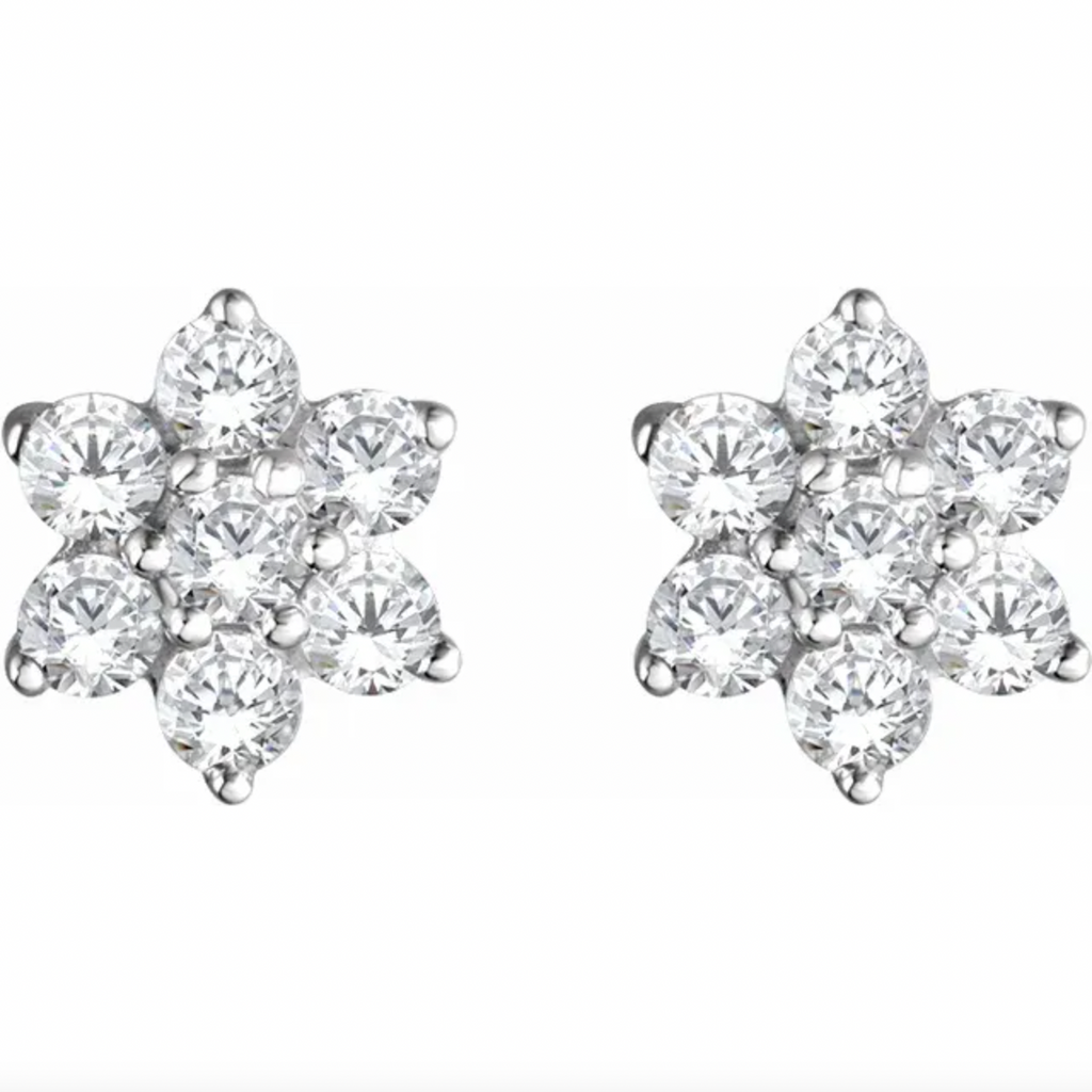 Orchid Diamond Earrings