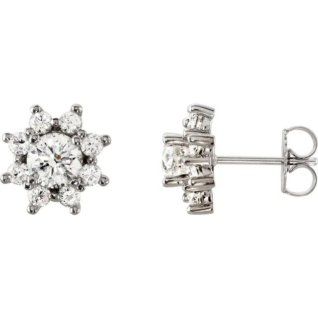 Protea Diamond Earrings